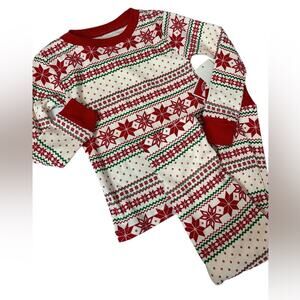 Holiday Time 2 Piece Sleep Set Red Green Unisex Size 2T Brand New